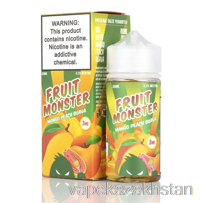 Vape Kazakhstan Mango Peach Guava - Fruit Monster - 100mL 0mg